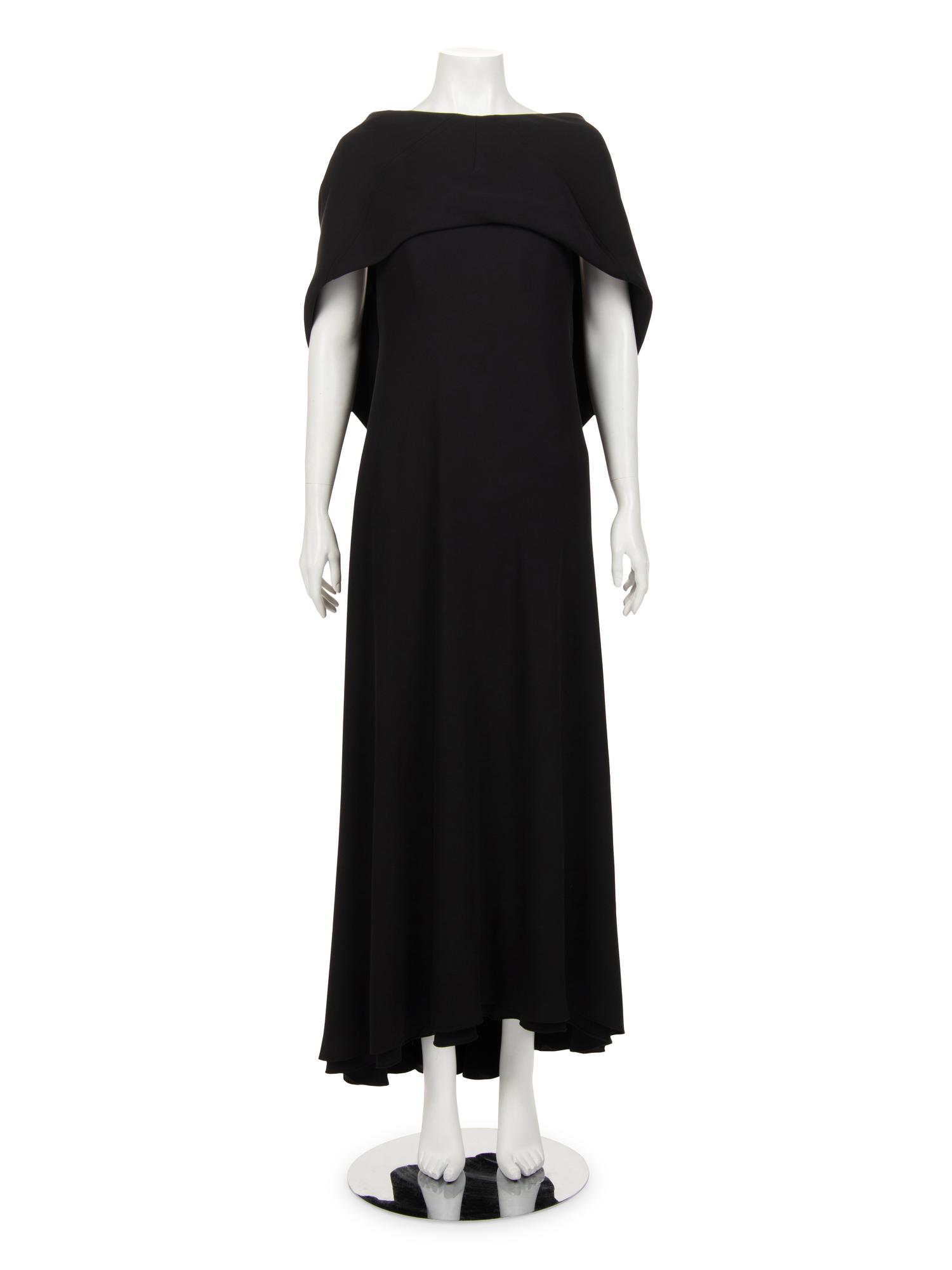 Ralph Rucci Silk Strapless Dress with Shrug