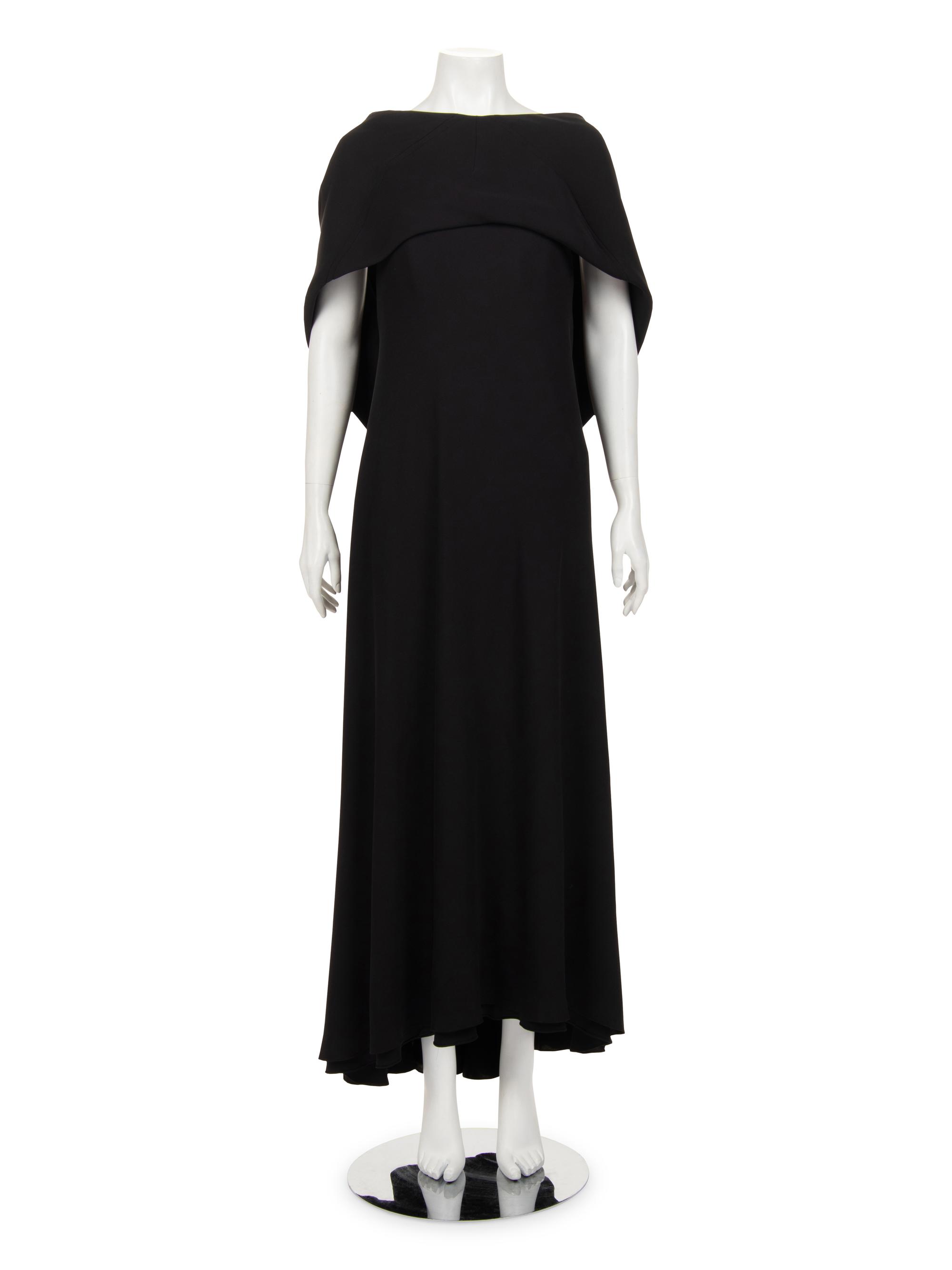 Ralph Rucci Silk Strapless Dress with Shrug