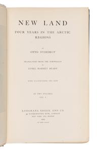 SVERDRUP, Otto. New Land; Four Years in the Arctic Regions . London: Longmans, Green & Co., 1904.