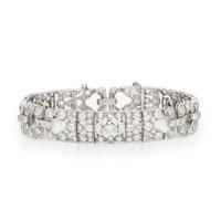 ART DECO, PLATINUM AND DIAMOND BRACELET