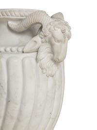 A Pair of Neoclassical Style Marble Urns