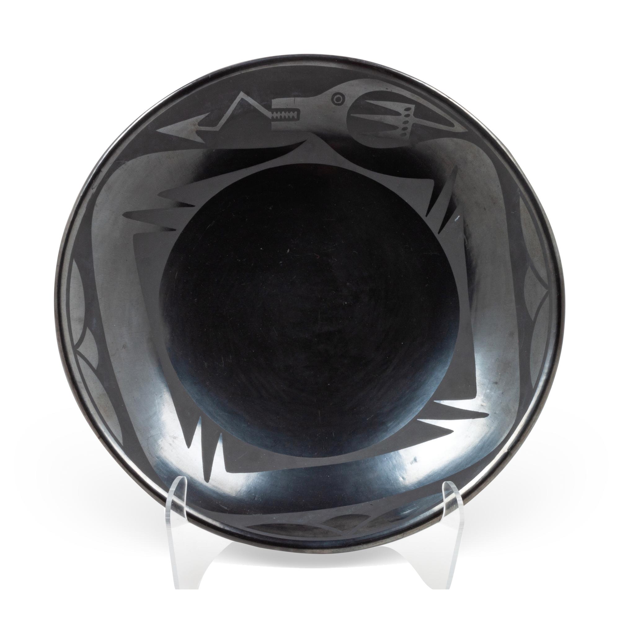 Avanyu Blackware Plate