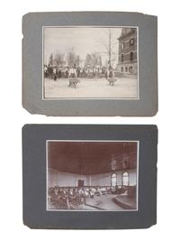 [EARLY PHOTOGRAPHY]. A group of 3 photographs of African American subjects, incl. occupational and religious scenes taken by formerly enslaved African American photographer Thomas ASKEW (ca 1847-1914). Atlanta, GA.