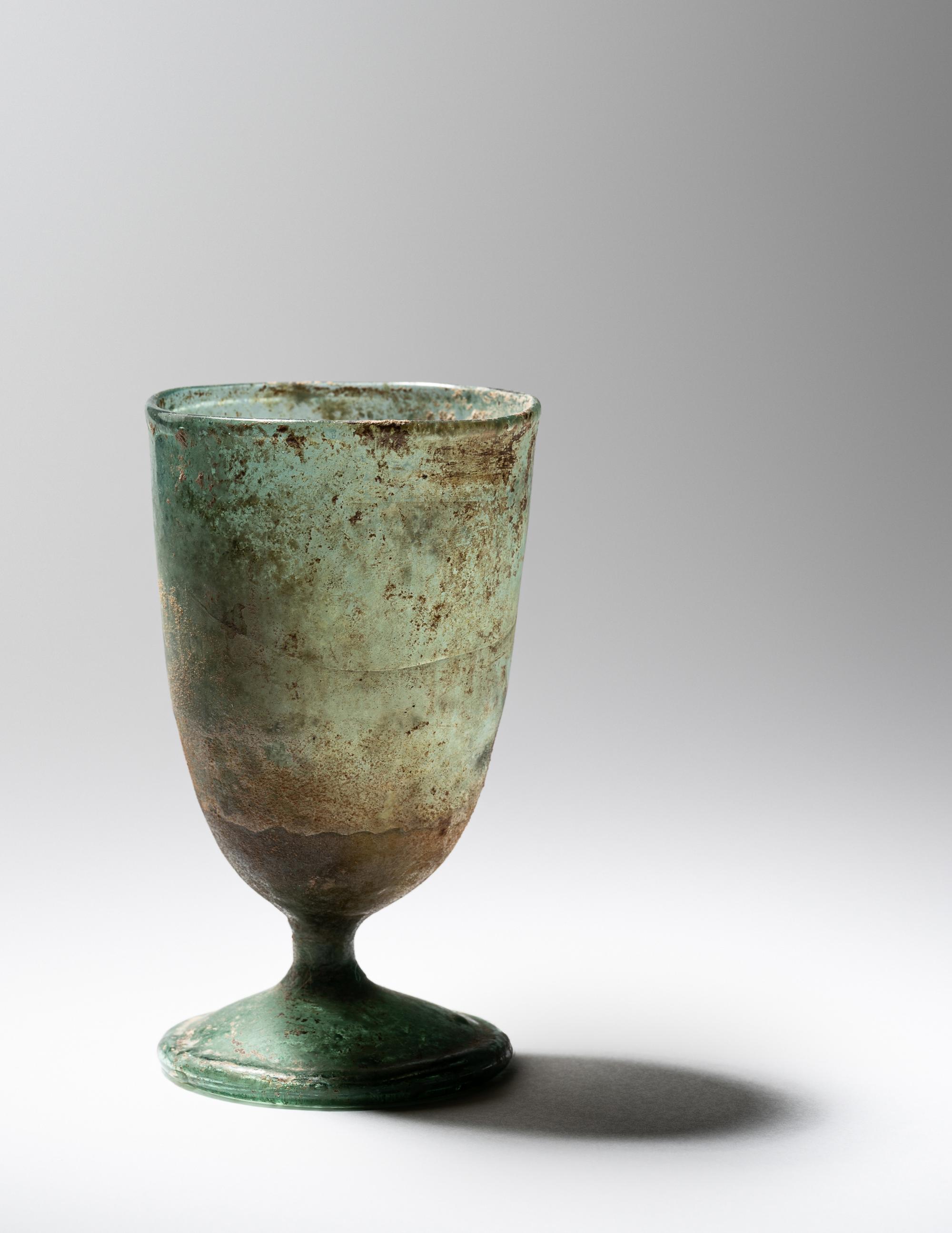 A Roman Green Glass Cup