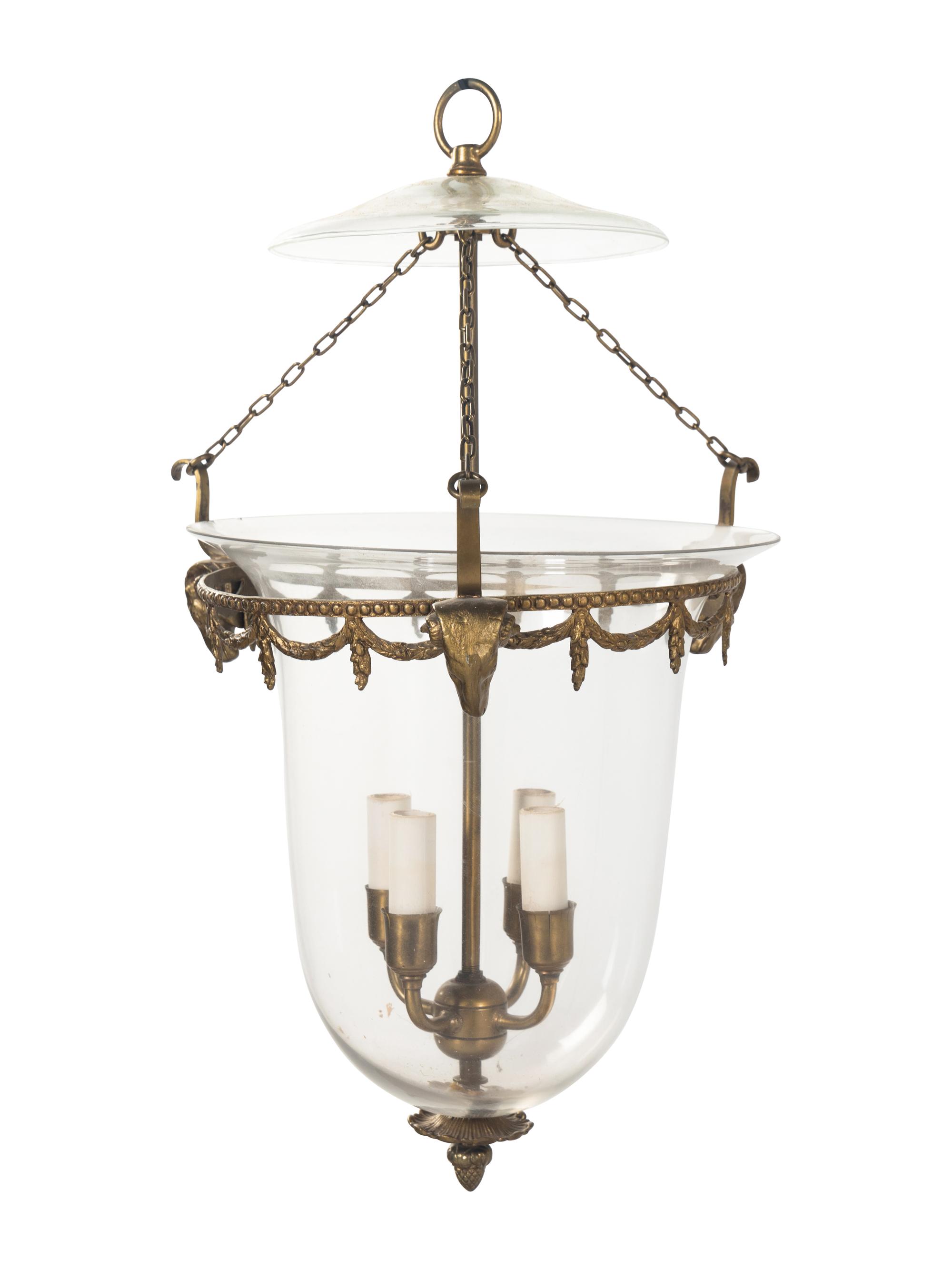 A Set of Three Neoclassical Style Hall Lanterns