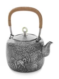 A Japanese Silver Tea Pot