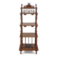An Italian Walnut Music Stand