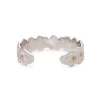 BUCCELLATI, STERLING SILVER AND YELLOW GOLD 'BLOSSOMS' CUFF BRACELET