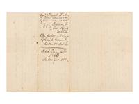 LINCOLN, Abraham (1809-1865). Autograph legal document signed under his firm's name "Logan & Lincoln." Menard County, Illinois, 6 June 1843.