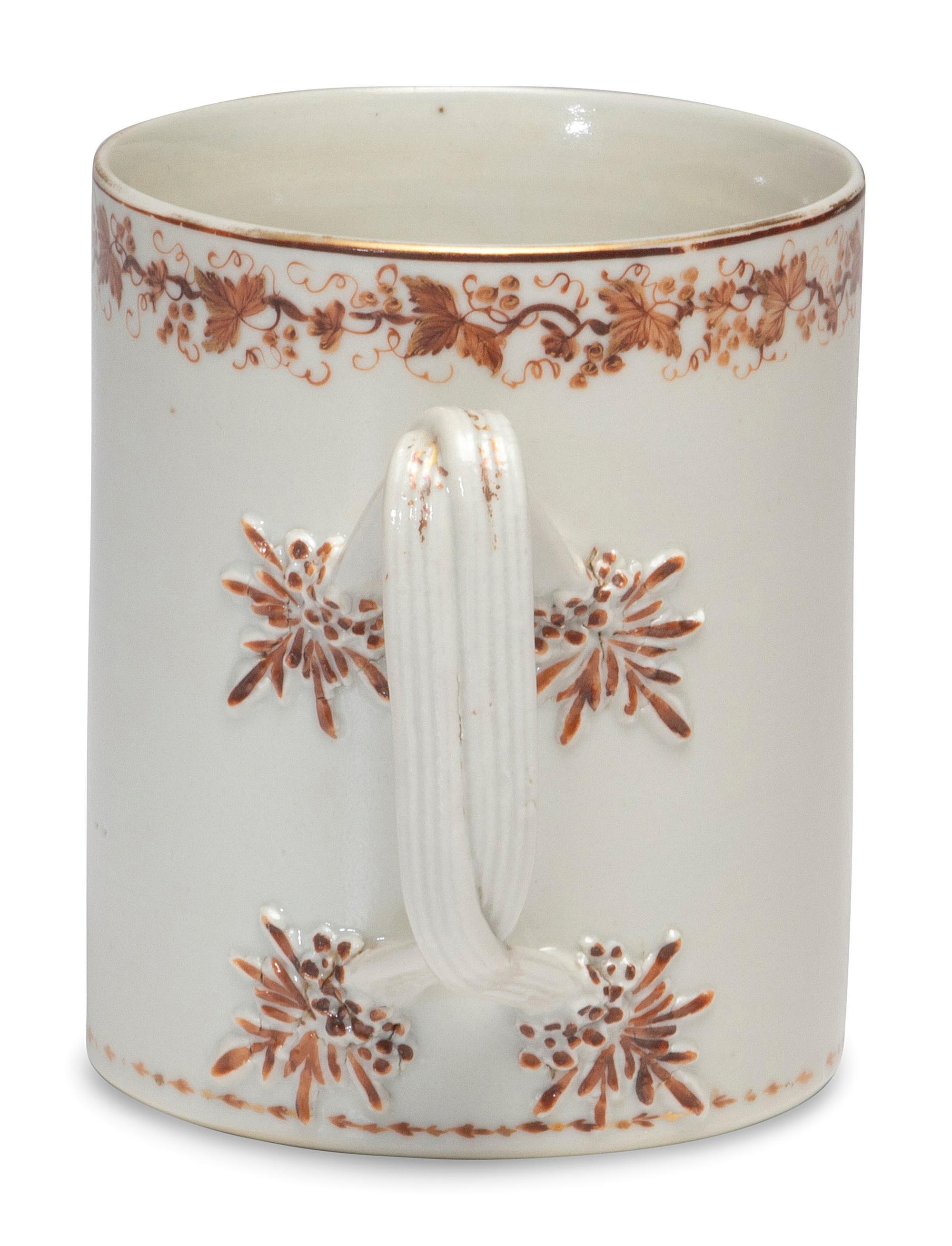 A Chinese Export Porcelain Mug for the American Market