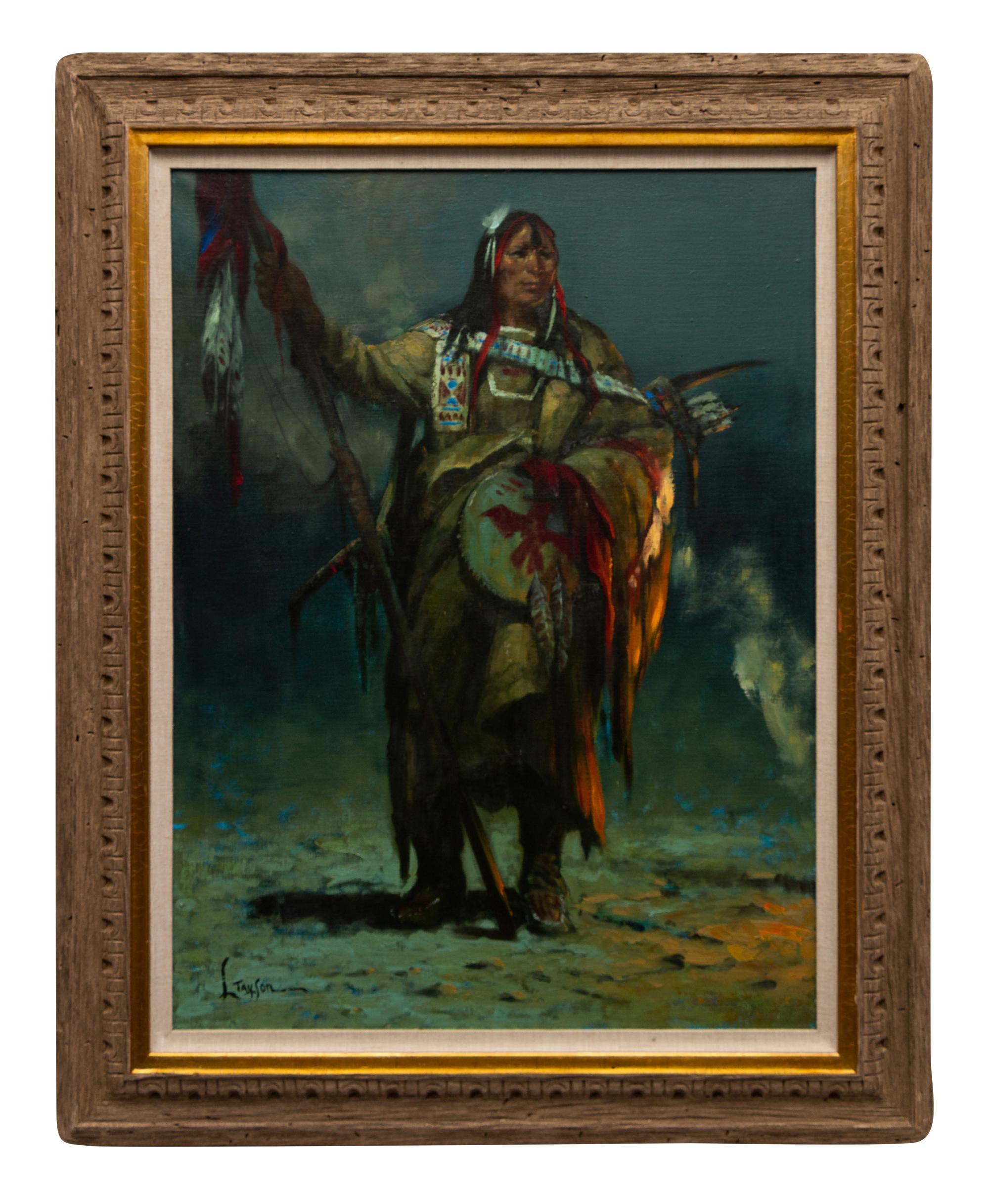 Untitled Indian with Spear and Shield