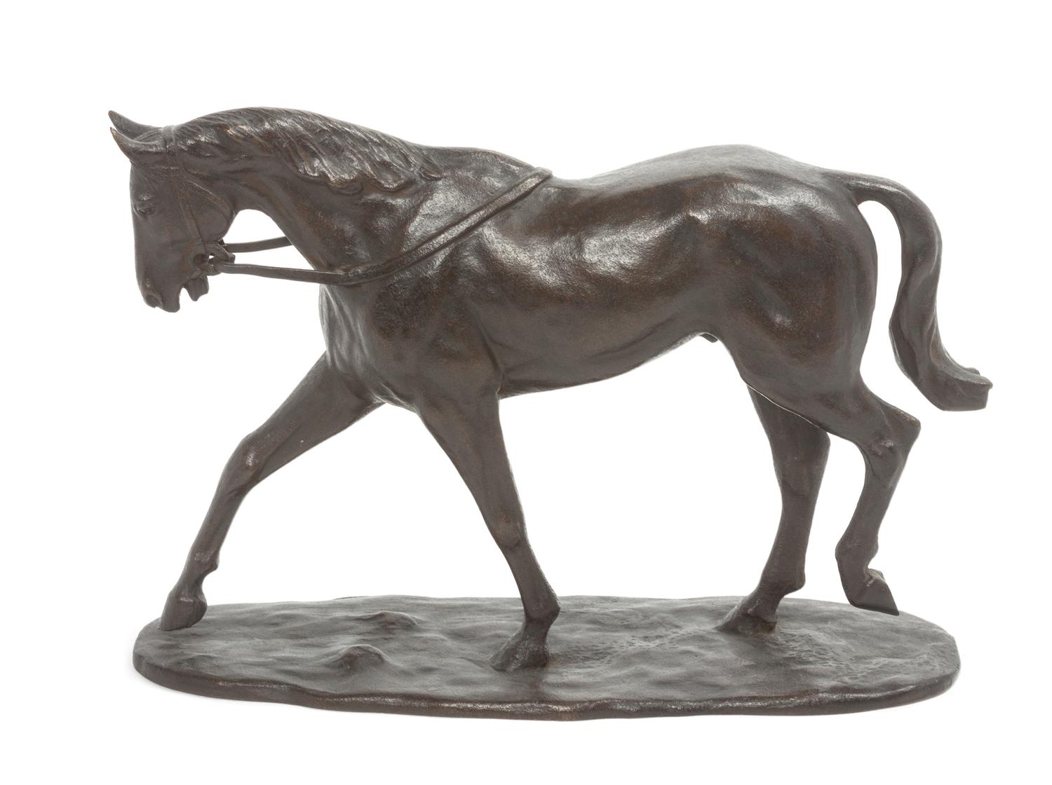 A Continental Bronze Figure Width 9 1/4 inches. — 20TH CENTURY