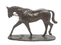 A Continental Bronze Figure Width 9 1/4 inches. — 20TH CENTURY
