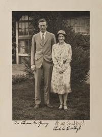 LINDBERGH, Charles (1902-1974) and LINDBERGH, Anne Morrow (1906-2001). Photograph signed ("Charles Lindbergh") and ("Anne Lindbergh").