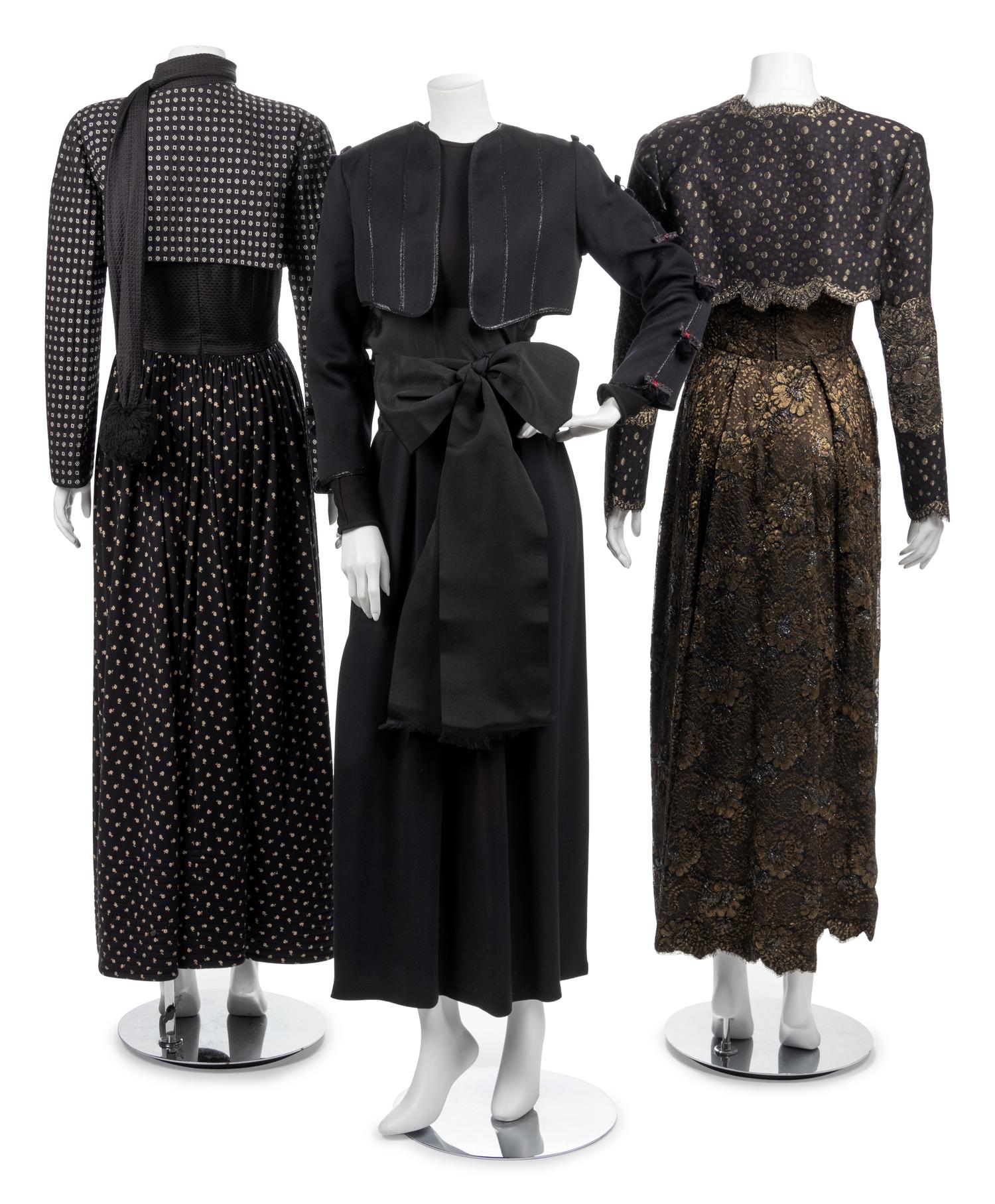 Three Geoffrey Beene Evening Ensembles, 1980s