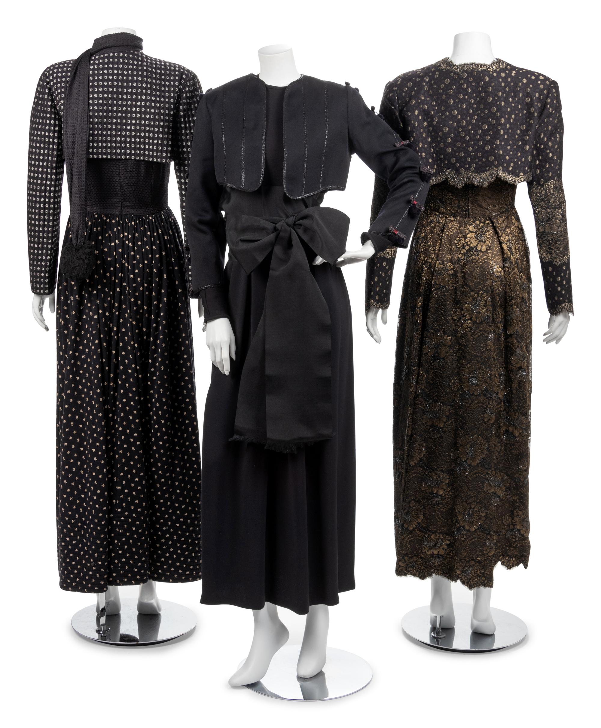 Three Geoffrey Beene Evening Ensembles, 1980s