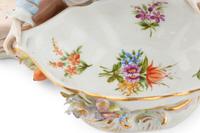 A Pair of Dresden Porcelain Sweetmeat Dishes