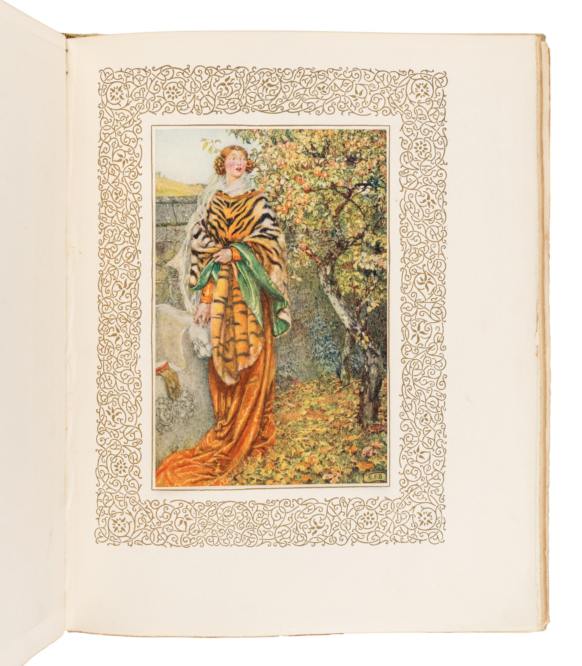 TENNYSON, Alfred, Lord (1809-1892). Idylls of the King . Eleanor Fortescue Brickdale, illustrator. London, New York & Toronto: Hodder & Stoughton, [1911].