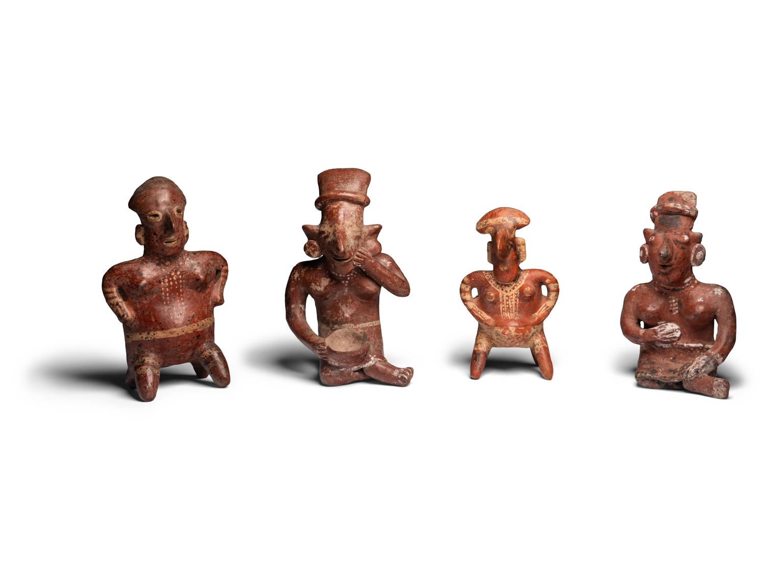 Ten Nayarit Terracotta Figures