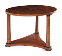 An Empire Style Walnut Center Table