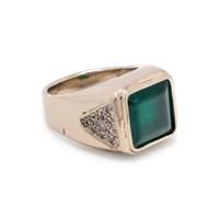 EMERALD AND DIAMOND RING