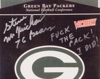 A Unique Chicago Bears Legend Steve McMichael Signed Autograph Display with One of a Kind Inscription
