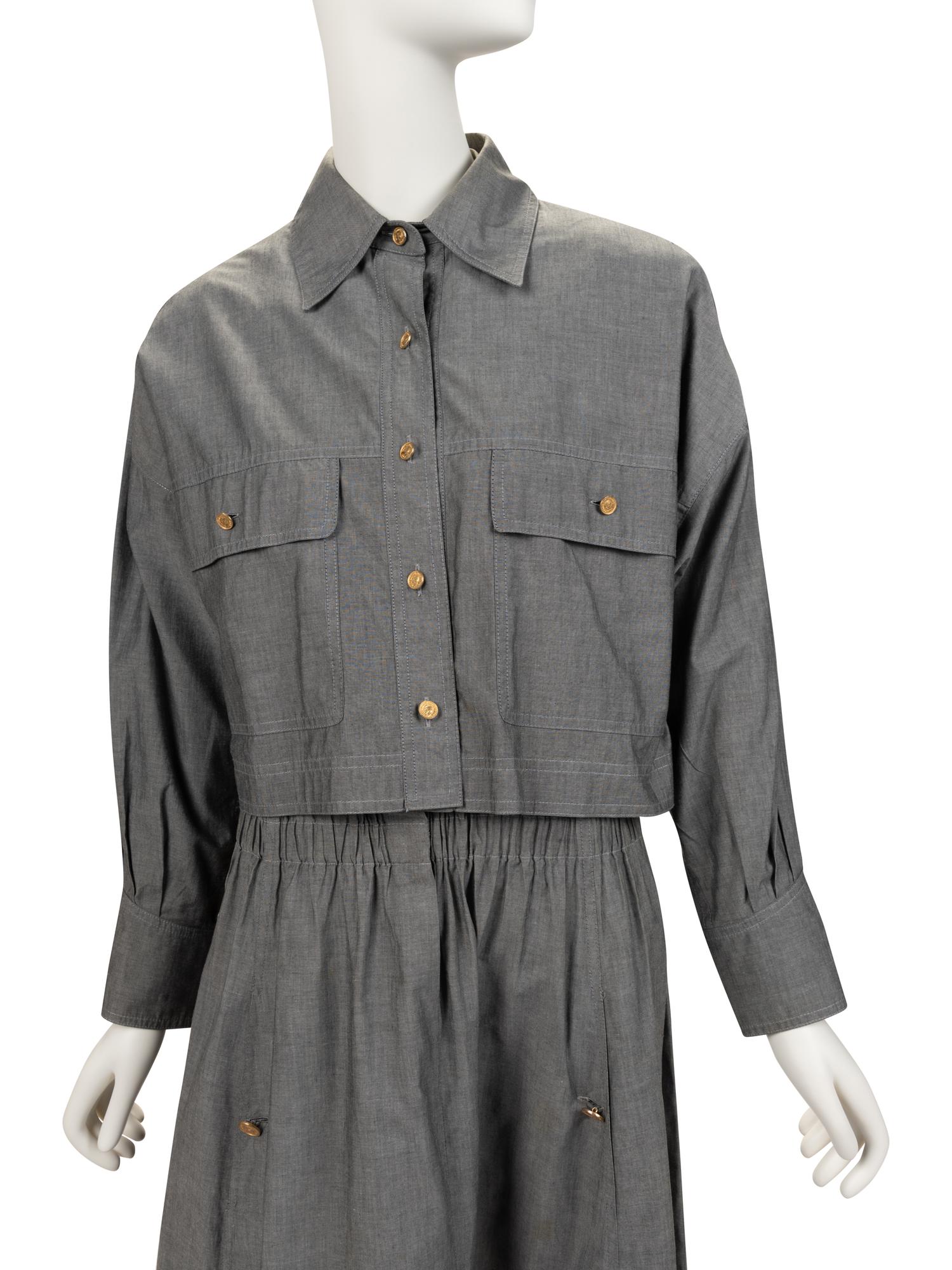 Two Grey Chanel Ensembles, 1980s