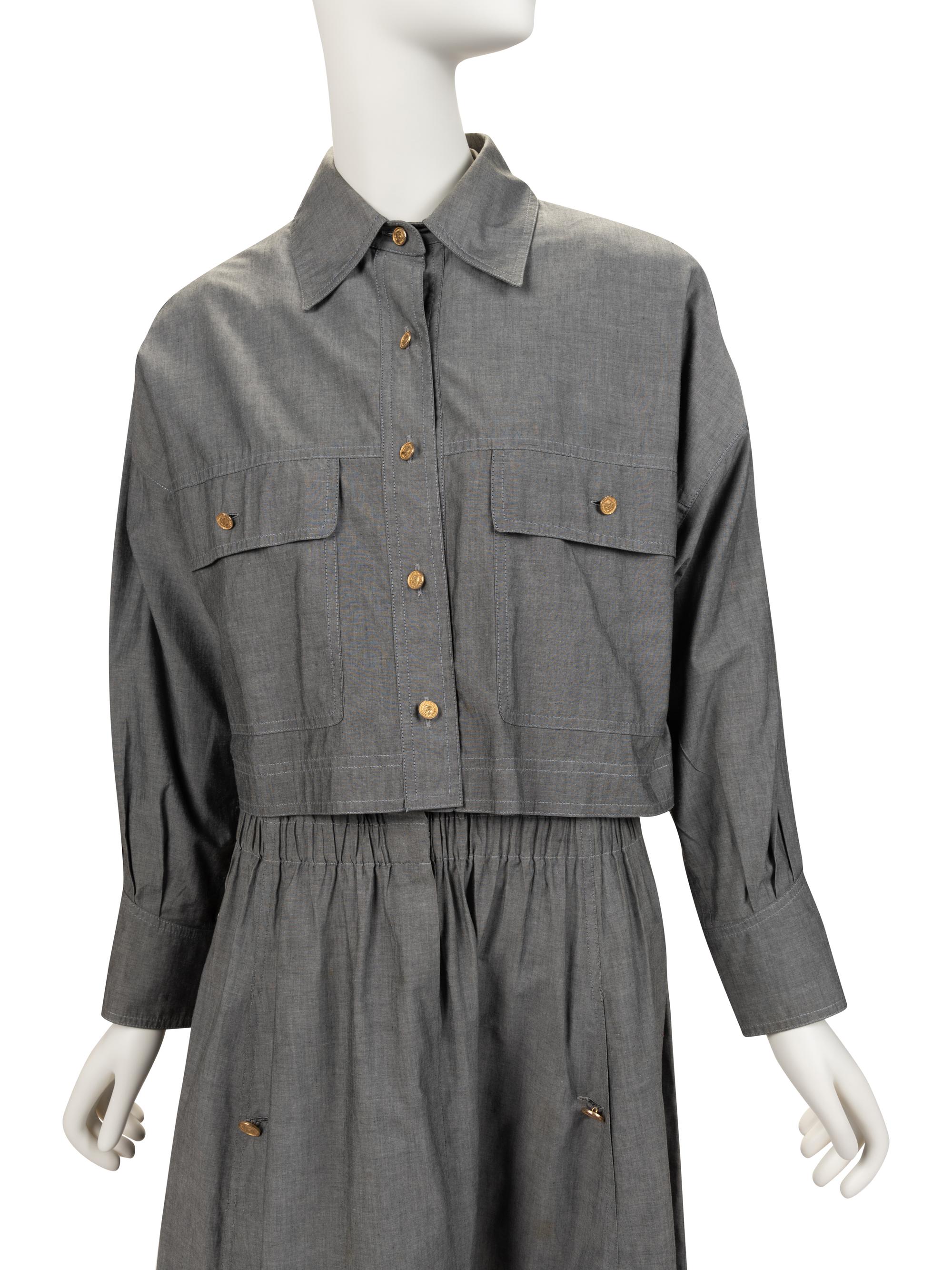 Two Grey Chanel Ensembles, 1980s
