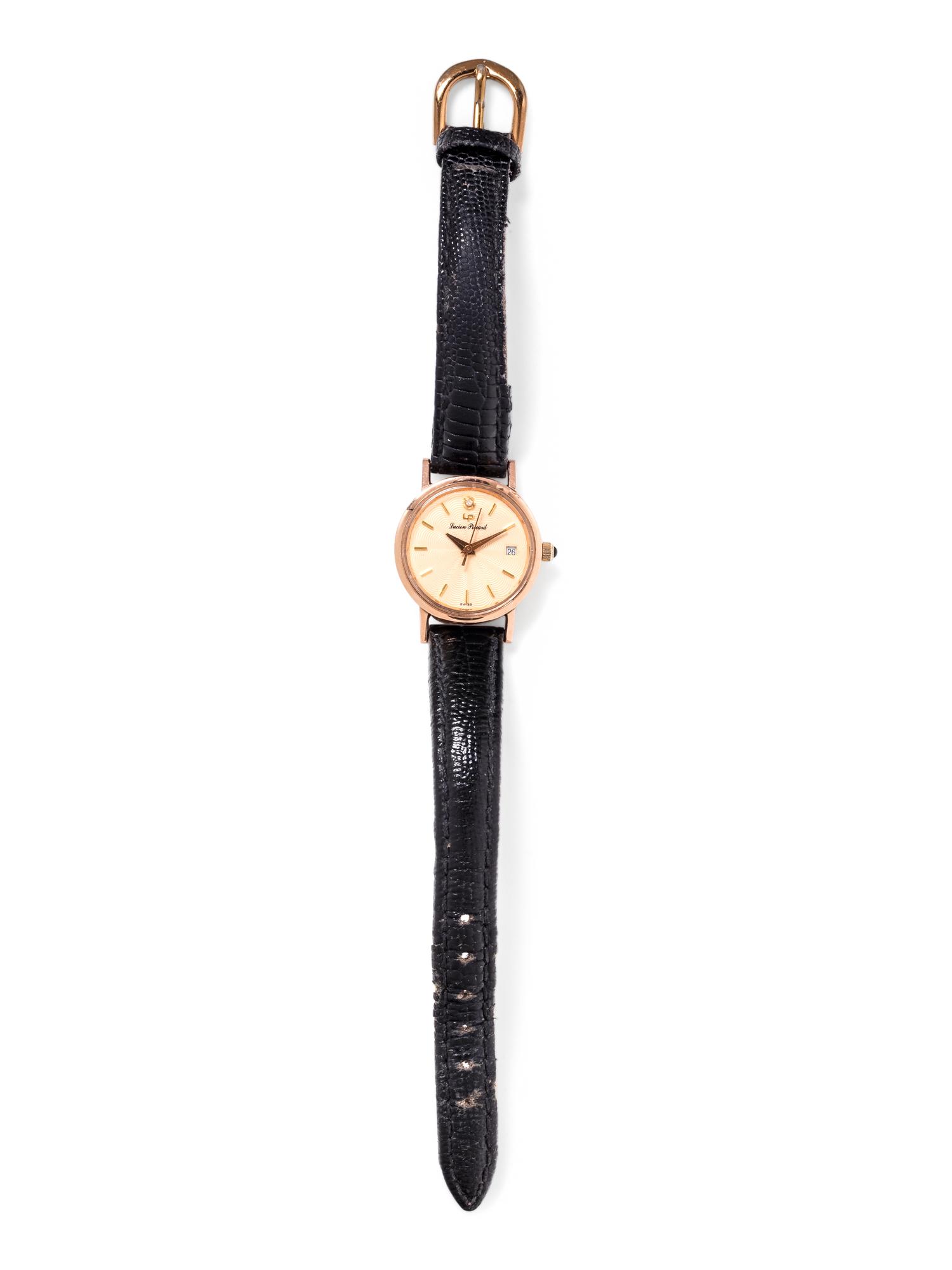 LUCIEN PICCARD, 14K PINK GOLD WRISTWATCH