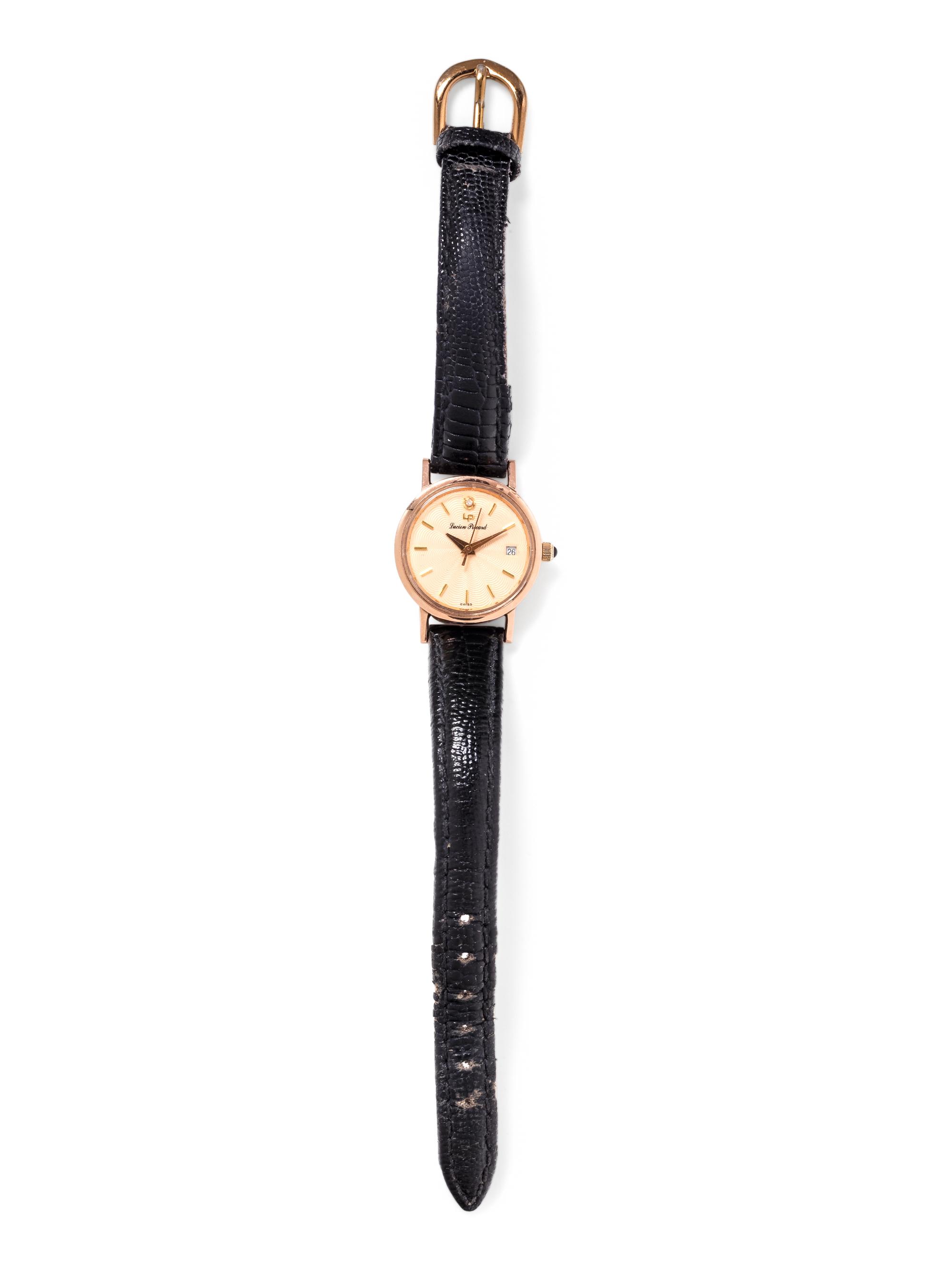 LUCIEN PICCARD, 14K PINK GOLD WRISTWATCH