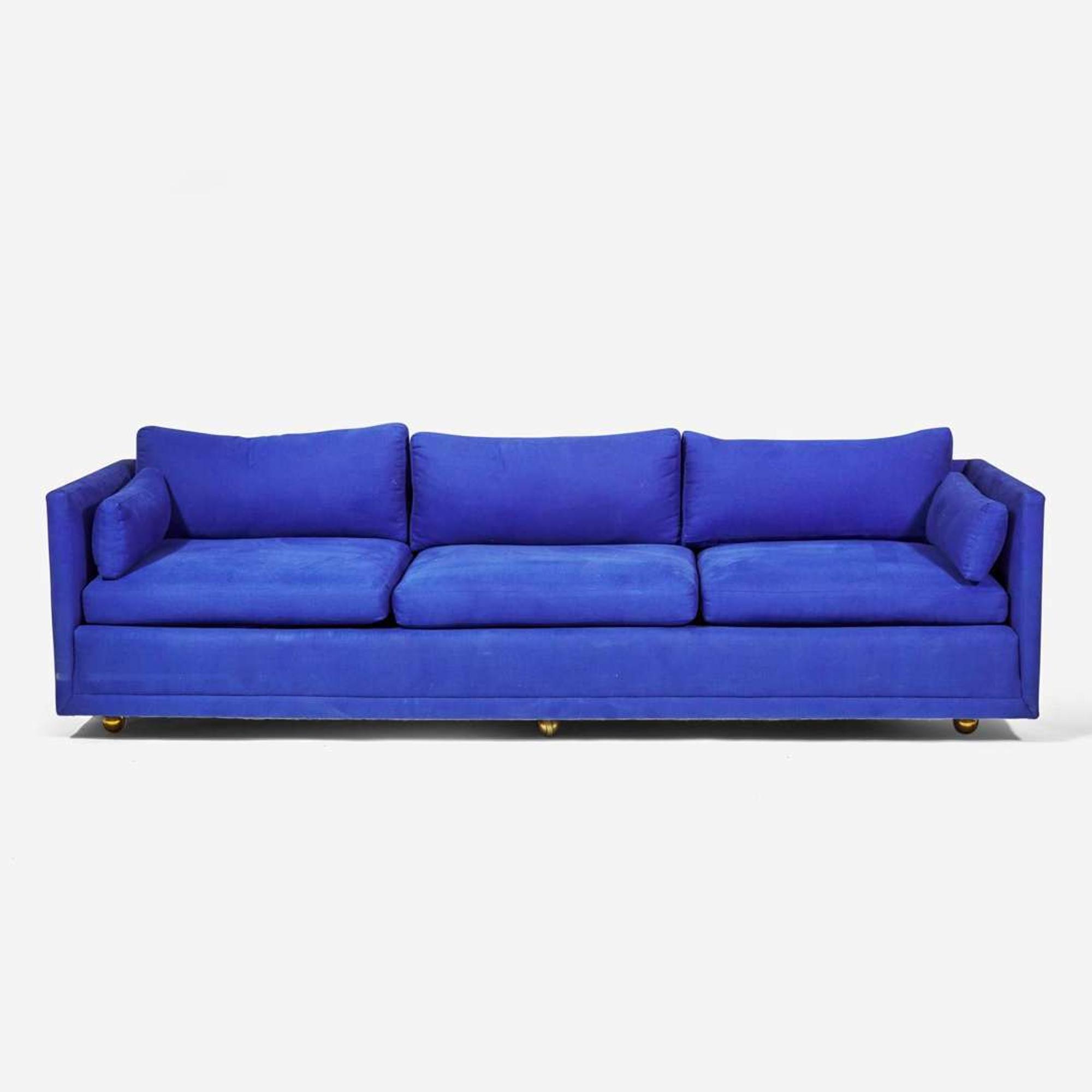 American Modern and Marcel Breuer (American, b. Hungary, 1902-1981) Even Arm Sofa, USA, circa 1960s, and a "Laccio" Coffee Table, designed 1925, the present lot circa 1970s