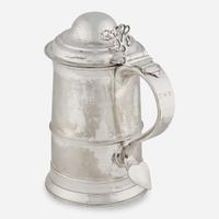 A George III Sterling Silver Covered Tankard Samuel Godbehere & Edward Wigan, London, 1789