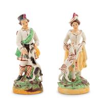 Two Staffordshire Style Figural Groups