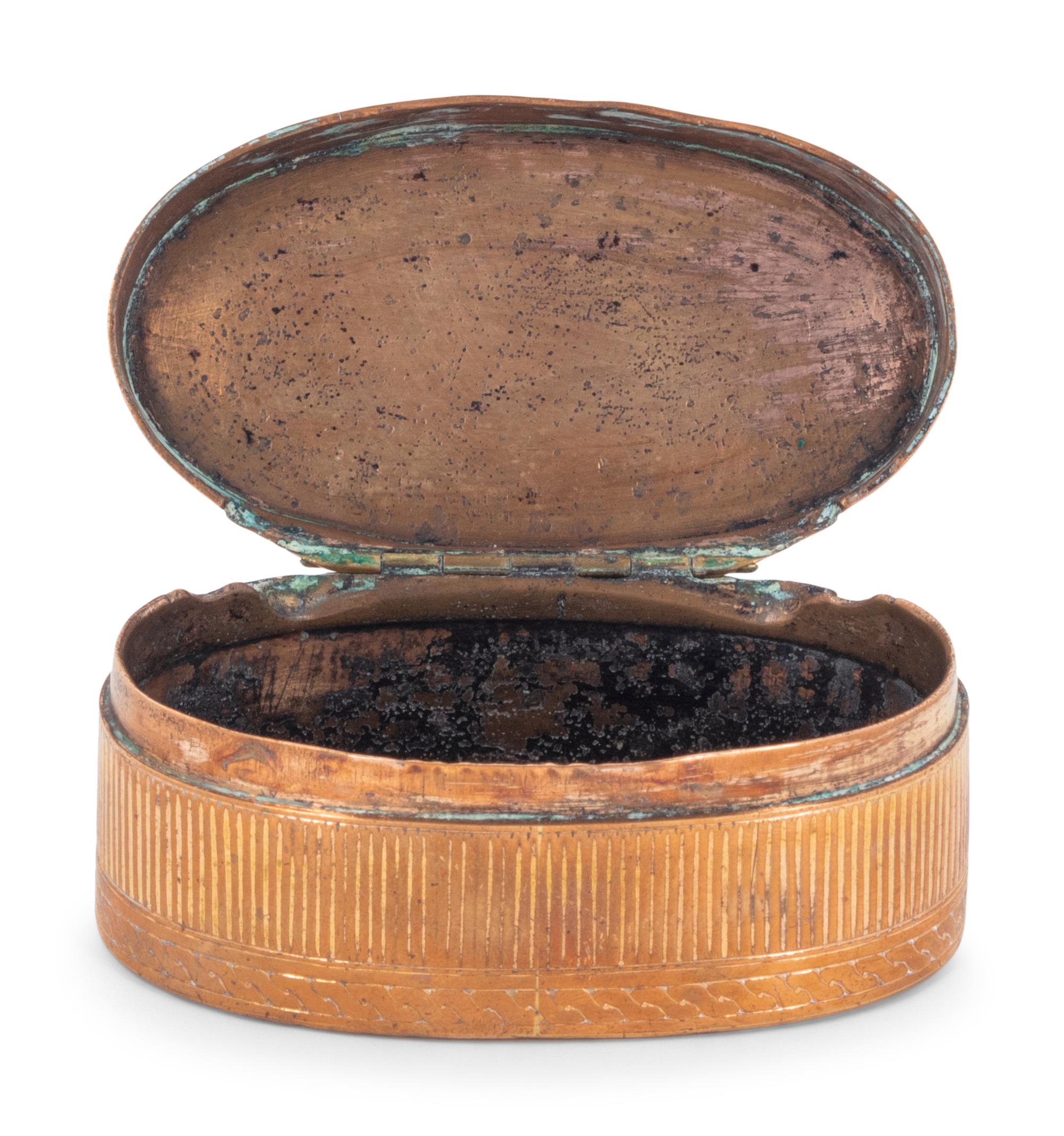 A Continental Brass Snuff Box