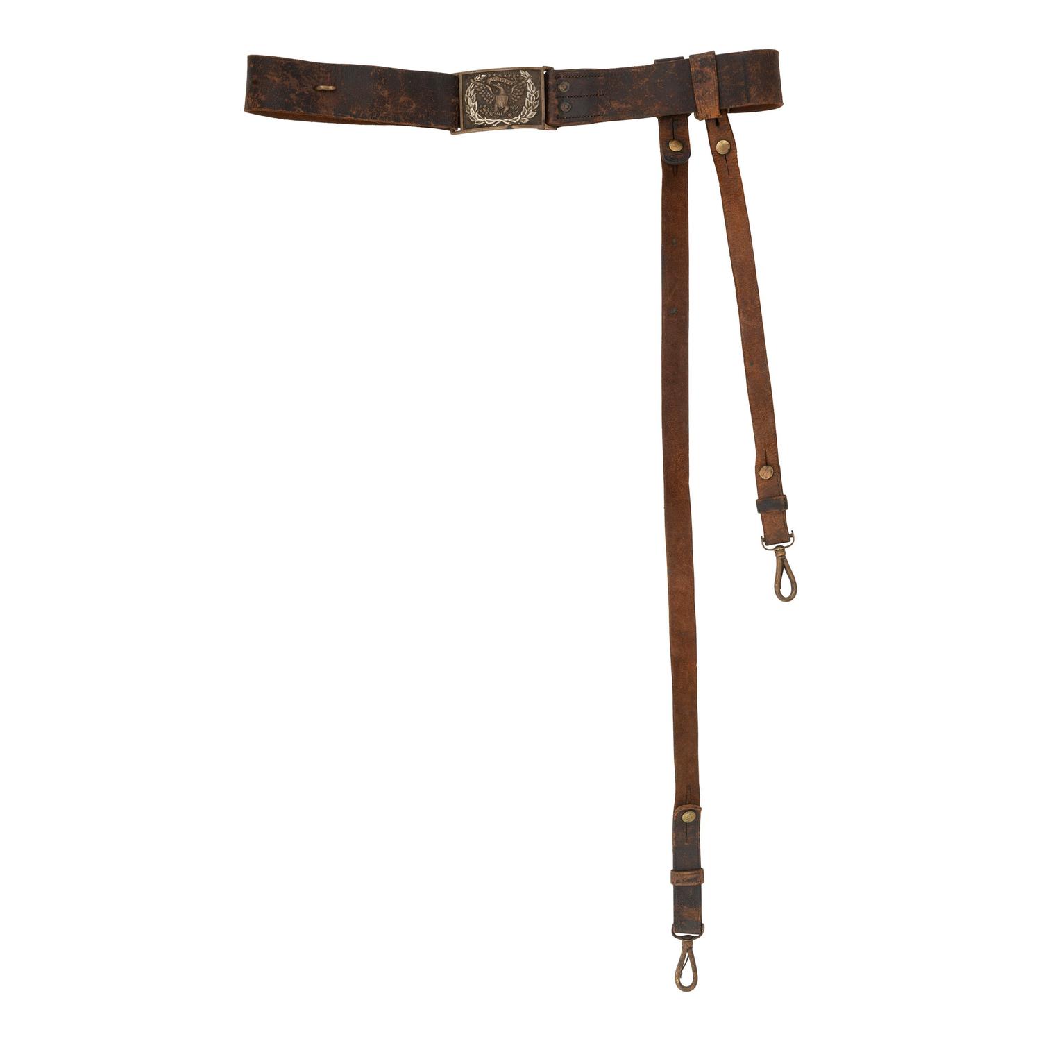 Civil War to Indian Wars Era Sword Belt with Plate