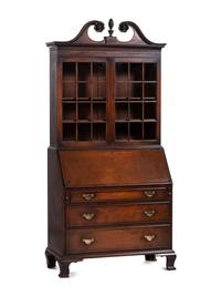 A Federal Style Mahogany Secretary Bookcase