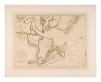 [MAP]. FADEN, William (1749-1836). A Plan of the Town, Bar, Harbour and Environs of Charlestown in South Carolina, with All the Channels, Sounding, Sailing-Marks, &c... London: William Faden, 1780.