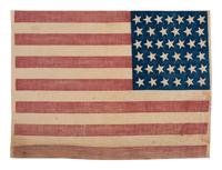 [FLAGS & PATRIOTIC TEXTILES]. 39-star American flag. 1889.
