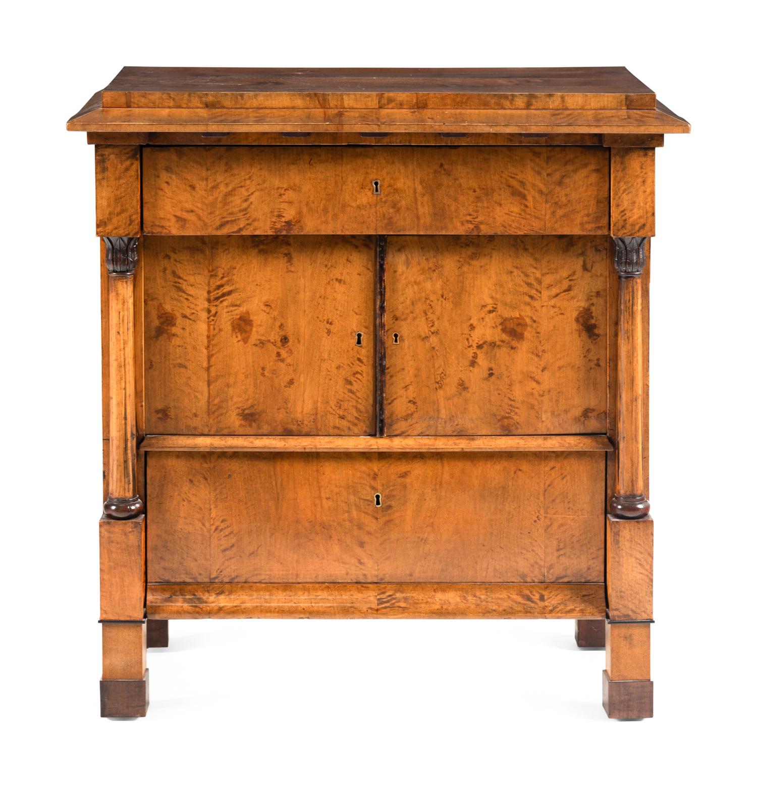 An Empire Walnut Side Cabinet