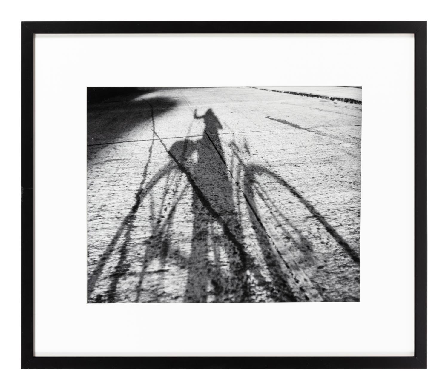 Ruth Orkin (1921-1985) Silhouette of Ruth Orkin on San Francisco Hill, from "Bike Trip", 1939