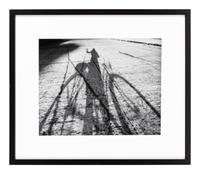 Ruth Orkin (1921-1985) Silhouette of Ruth Orkin on San Francisco Hill, from "Bike Trip", 1939