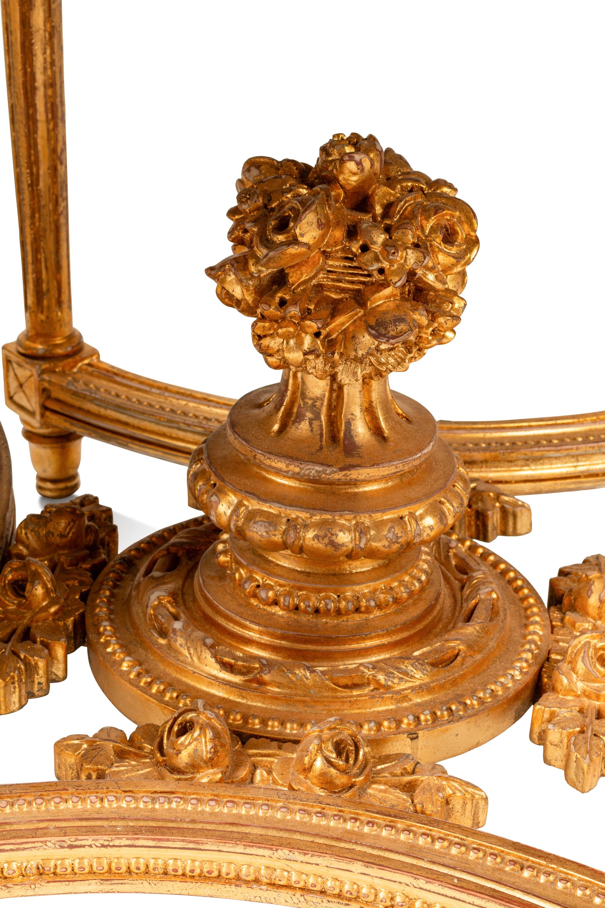 A Pair of Continental Giltwood and Chinese Lacquer Side Tables
