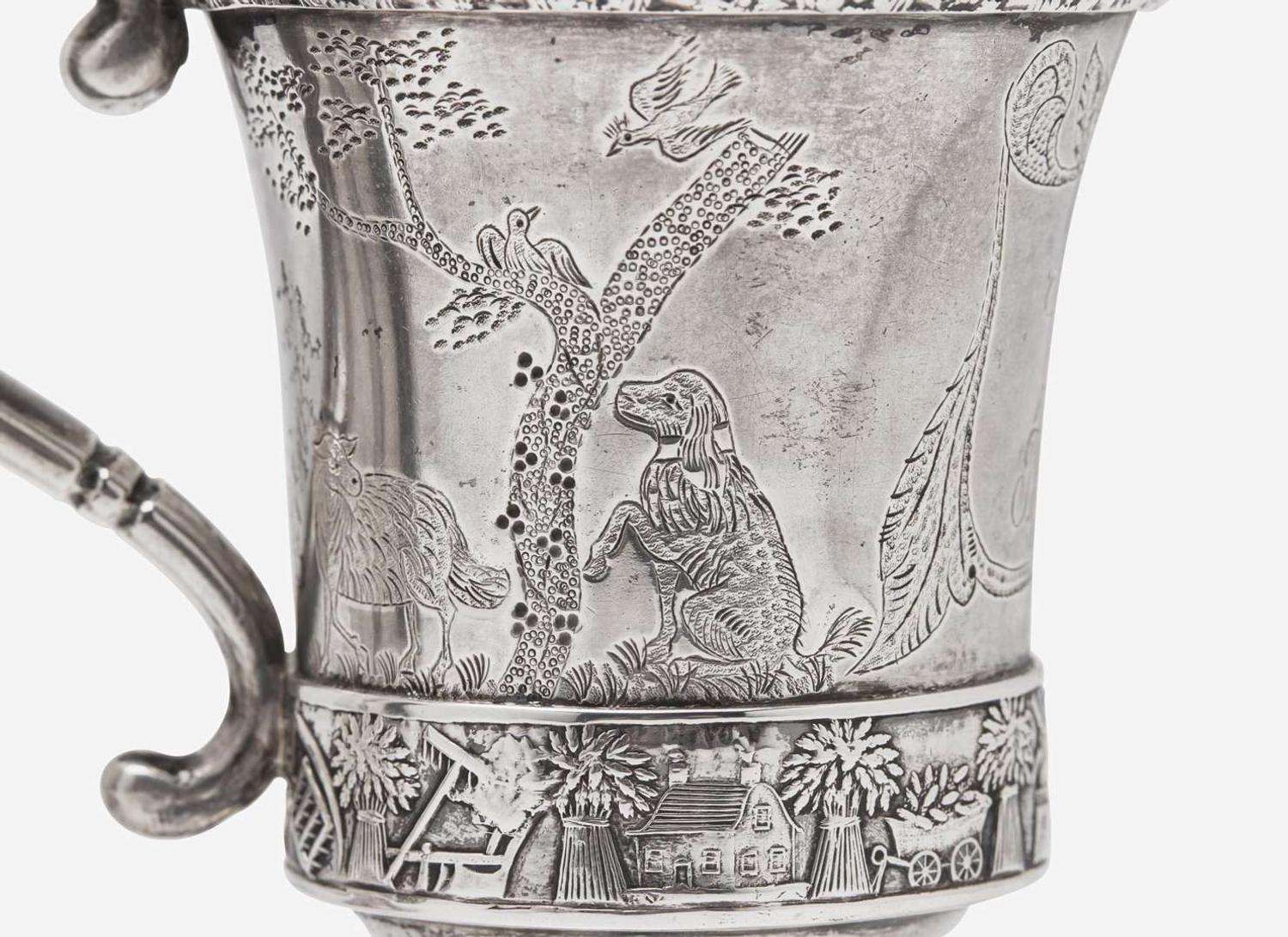 Two rare silver cups, Gerardus Boyce (1796-1880, active c. 1814-1854), New York, NY, circa 1820-1840