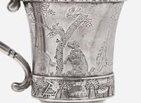 Two rare silver cups, Gerardus Boyce (1796-1880, active c. 1814-1854), New York, NY, circa 1820-1840