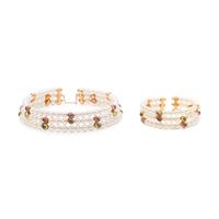 VAN CLEEF & ARPELS, CULTURED PEARL AND GEMSTONE SET