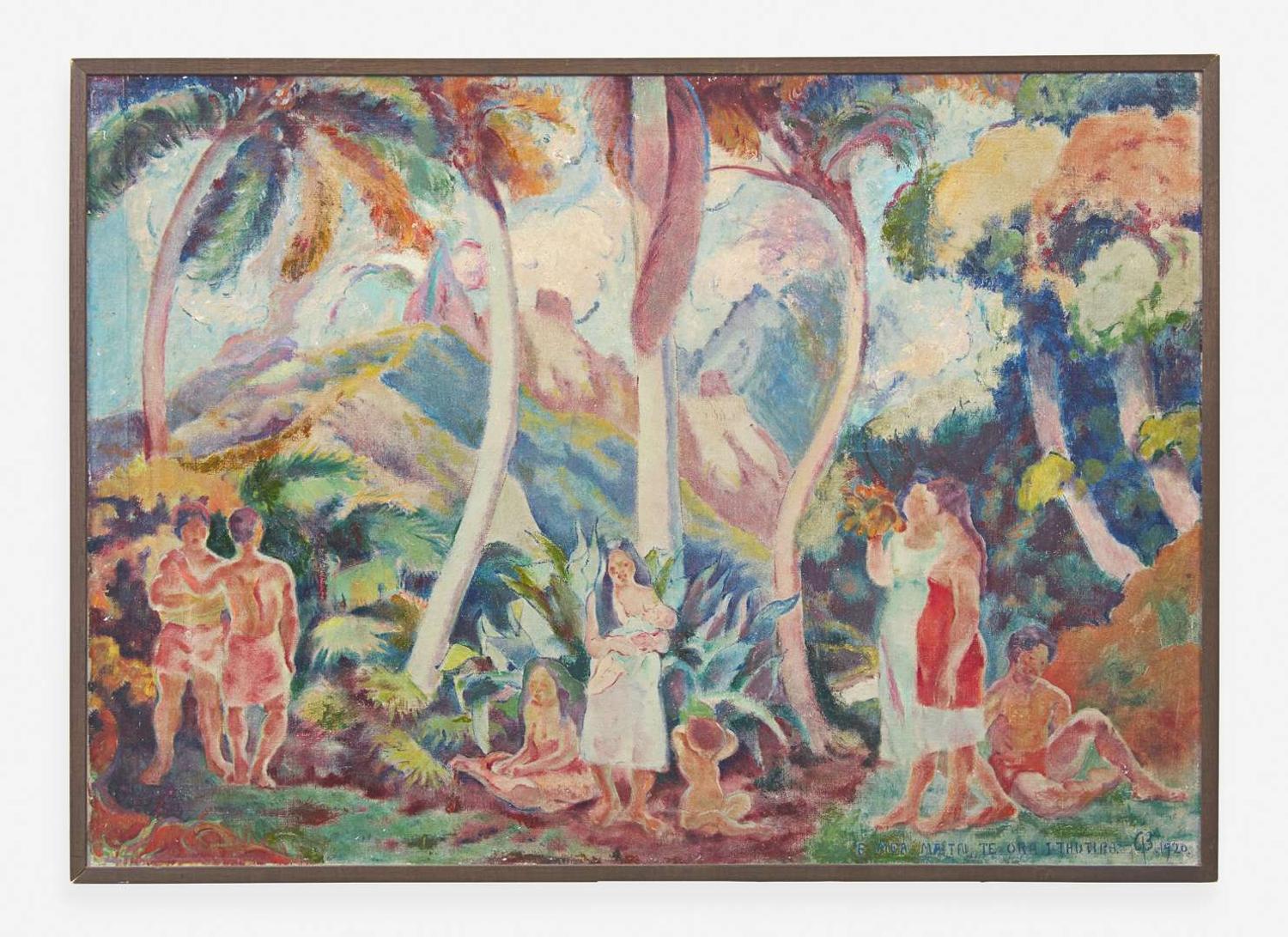George Biddle (American, 1885-1973) - Tahitian Scene