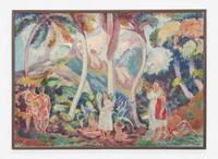George Biddle (American, 1885-1973) - Tahitian Scene