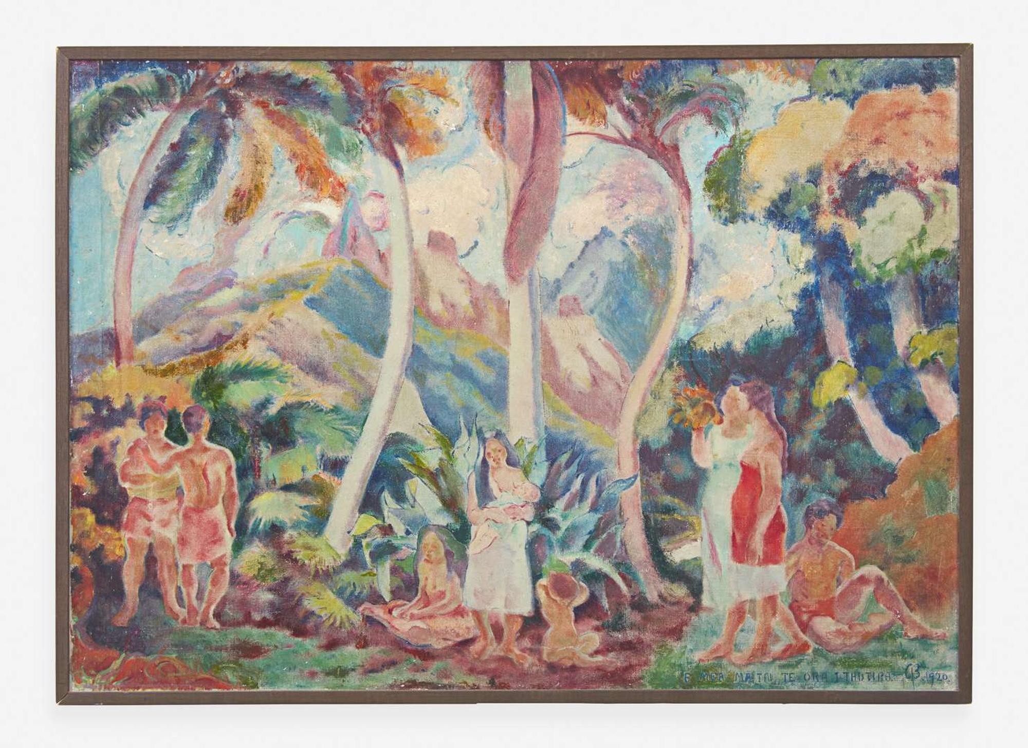 George Biddle (American, 1885-1973) - Tahitian Scene