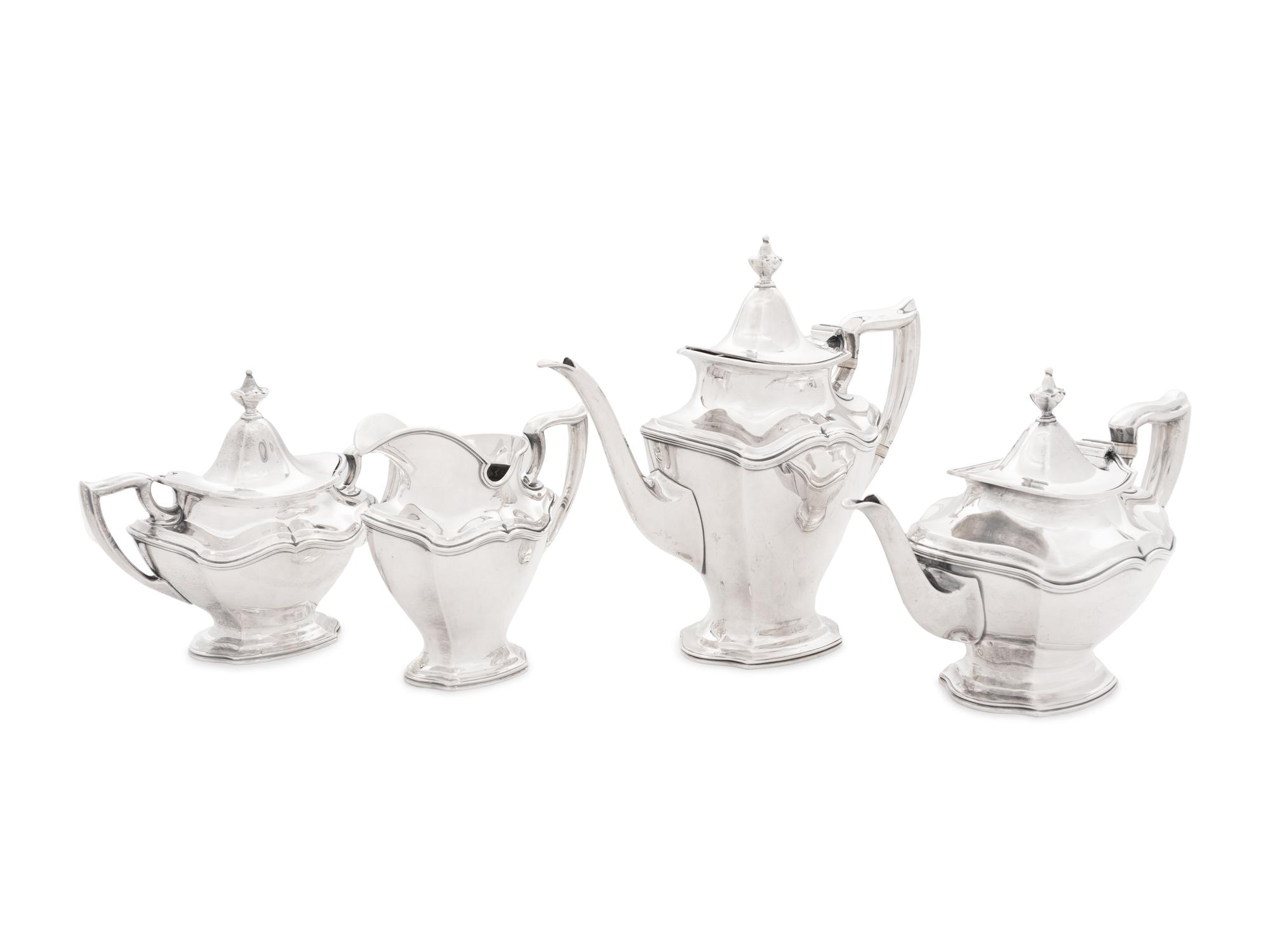 A Reed and Barton Silver Four-Piece Tea and Coffee Service