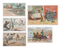 [ADVERTISING]. A collection of 117 trade cards featuring African American subjects. Late 19th-early 20th century.
